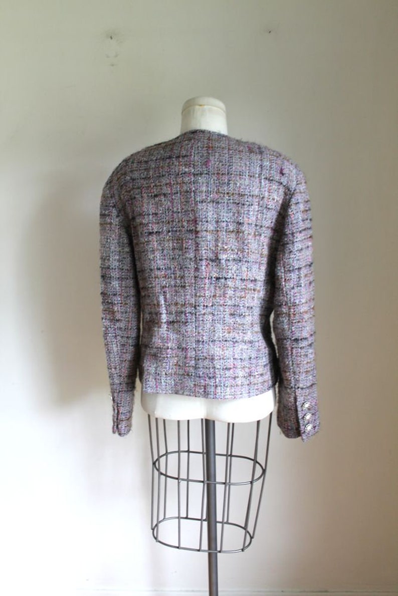 Vintage 1980s Tweed Blazer M