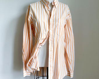 ヴィンテージ サックス フィフス アベニュー ストライプ シャツ - Etsy