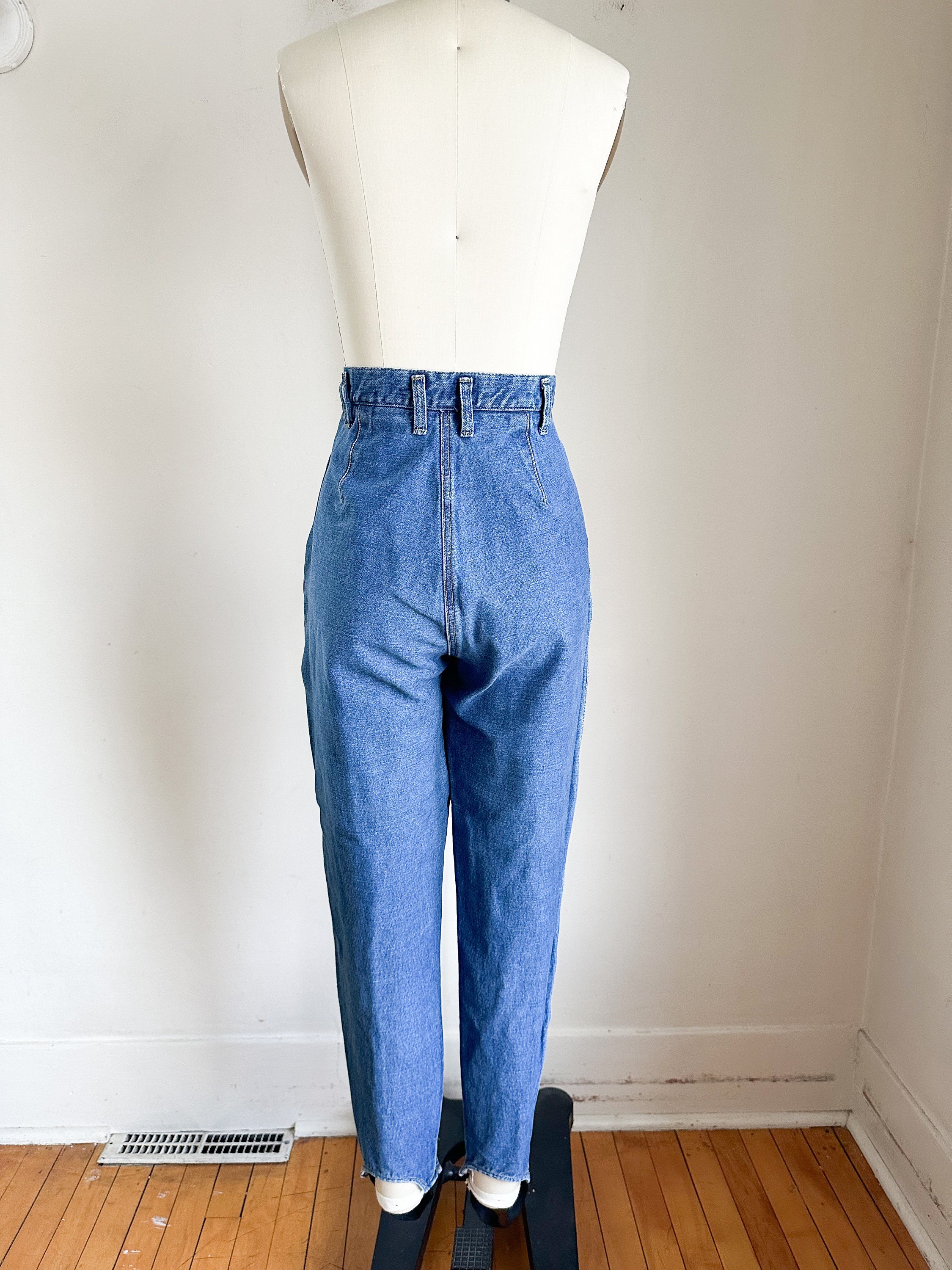 Gathered Waistband Vintage High Waisted Jeans – RUNWAYDREAMZ