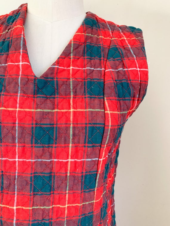 50% OFF...last call // Vintage 1960s Plaid Quilte… - image 3