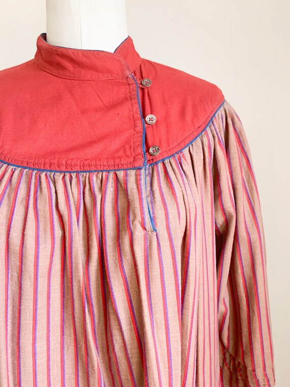 Vintage 1970s Panache Indian Cotton Trapeze Dress… - image 3