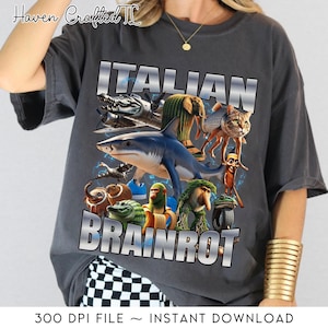 Italian Brainrot Png, Funny Meme Png for Guys, Italian Brainrot Animals, Gen Z Humor Png, Dank Memes Png, Gift for Friends, Viral Meme Png