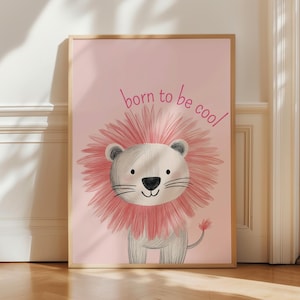 Arte de parede para quarto de bebê de menina, estampas de animais boho, decoração de quarto de bebê, decoração neutra para quarto de criança, estampas divertidas para quarto de bebê, decoração de sala de jogos