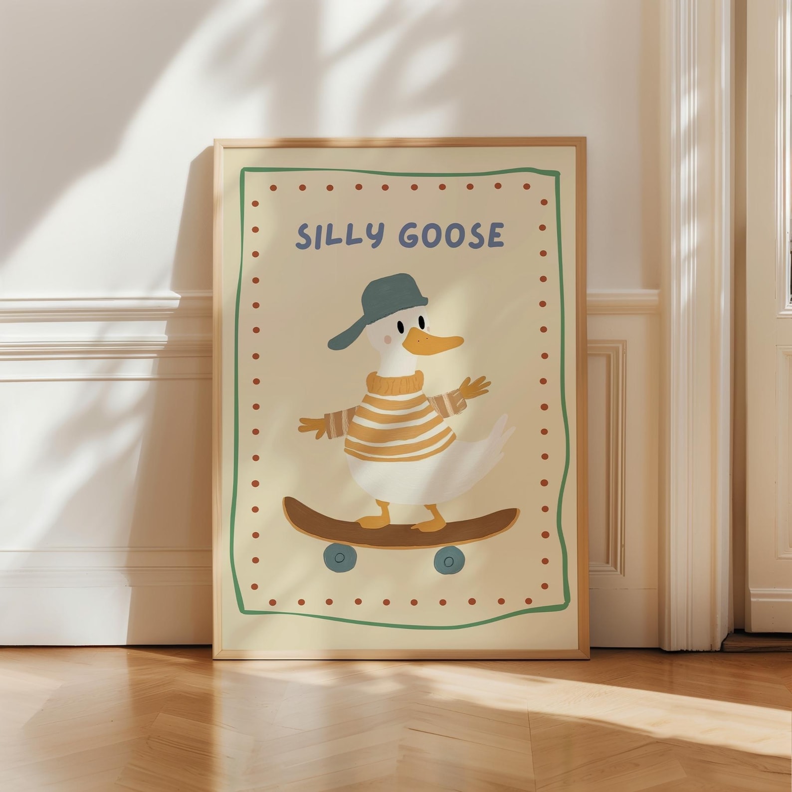 Boy Nursery Room Wall Art, Silly Goose Prints, Baby Room Decor, Neutral ...