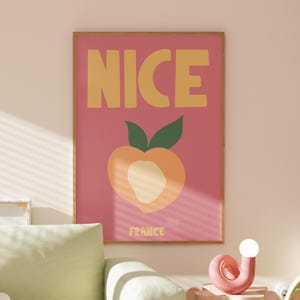 Bella stampa di viaggio, arte murale preppy, poster colorato, decorazioni per le vacanze estive, decorazioni per la camera preppy, stampe artistiche da parete per dormitori, arte murale costiera