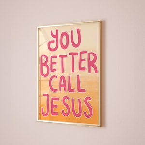 Arte murale cristiana alla moda, poster con citazione di Gesù preppy, decorazioni per la stanza ispirate alla fede, estetica cristiana per adolescenti, stampa audace con versetti biblici per ragazze