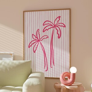 Stampa artistica da parete estiva costiera, decorazione per casa al mare, poster estetico per la stanza, arte preppy da spiaggia, stampa da parete costiera, stampa estiva, stampa alla moda da spiaggia