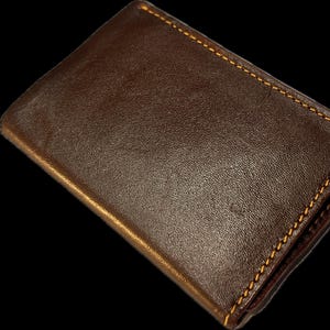 handgefertigte geldbörse aus leder im mond stil, leder portemonnaie, geldbörse, geschenk für weihnachten