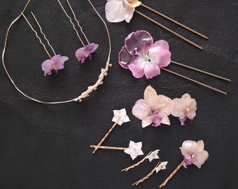 Fiori naturali incapsulati per capelli