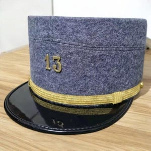 WW1 kepi M15 French officer 13 RI French officer cap replica Hat Reproduction