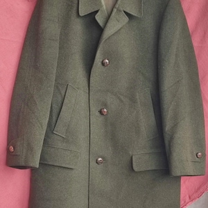 Karl Polatschek mens winter wool coat,Baur Foradori original, made in Austria , vintage 90s