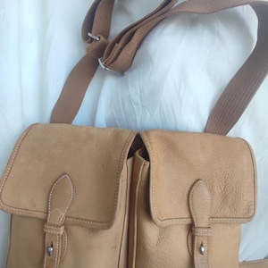 Seltene Vintage Longchamp Leder Umhängetasche
