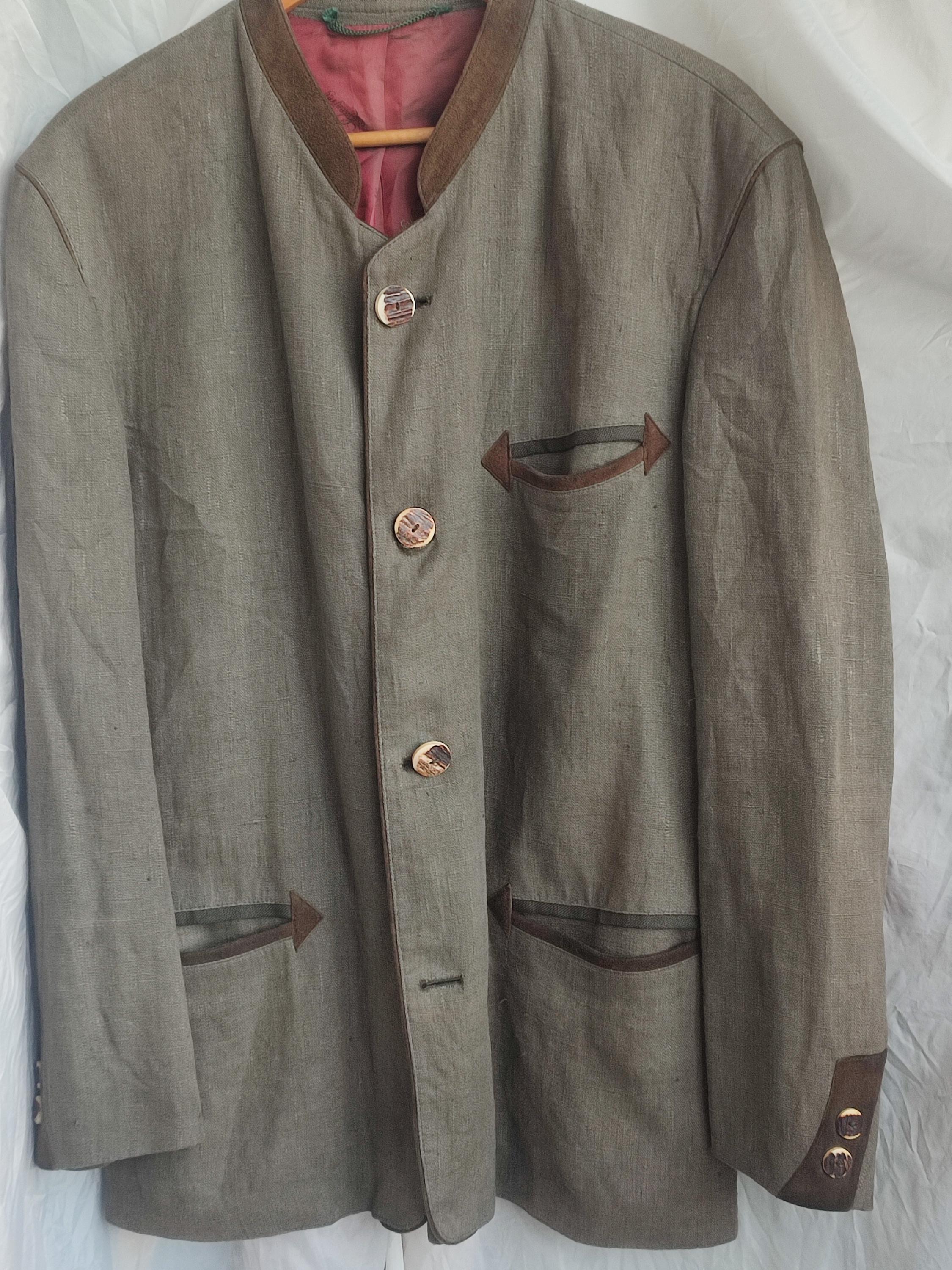 Lodenfrey Traditional Tyrolean Mens Linen Jacket - Etsy