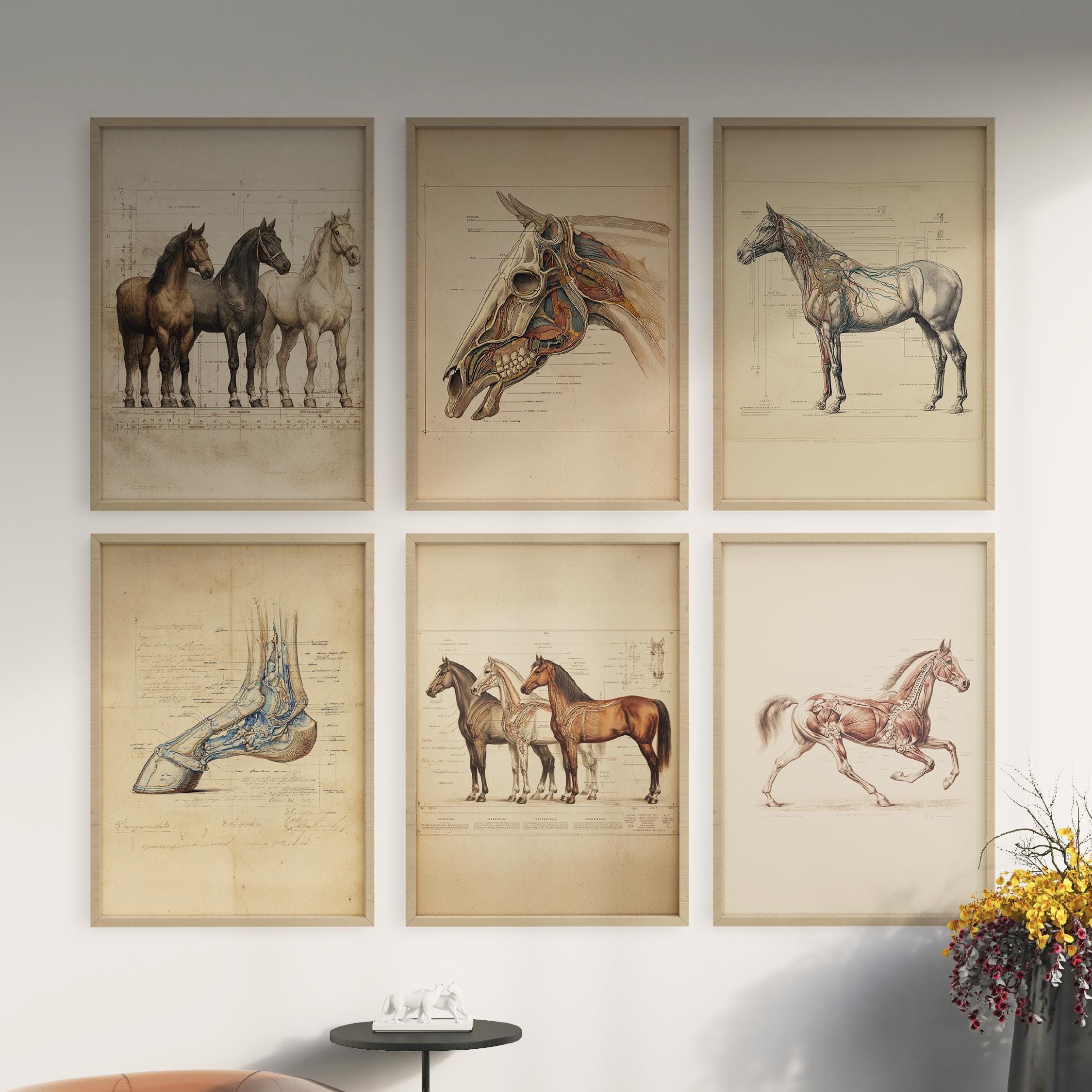 Cheval En Bois Massif 60 Cm - Anatomie Artistique - Modèle Pour Peinture - Allemagne