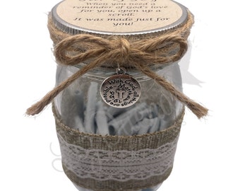 The Jar of Joy*Scripture Scrolls*Personalized Bible Verses*HOPE and STRENGTH* Encouragement Inspirational Gift*Encouraging Word from God