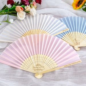 Wooden wedding fan, silk gift box fan, wedding favor fan, wooden hand fan, gift, wife gift, beach wedding favor, wedding gift, wedding gift