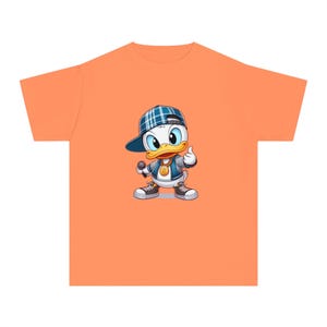 Cool Cartoon Character Youth Tee, Kids Graphic T-Shirt, Fun Style Shirt for Boys, Gift for Birthdays, Youth Fashion, Everyday Wear