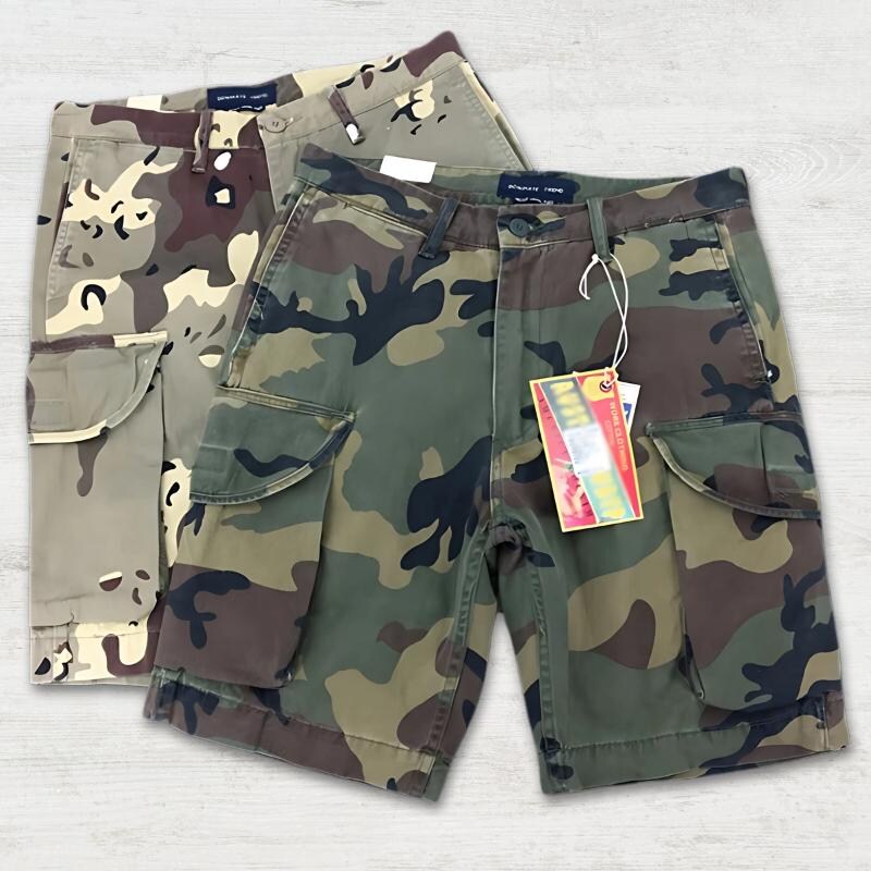 Men's Retro Letter Print Multi Pocket Design Cargo Shorts - Etsy Canada