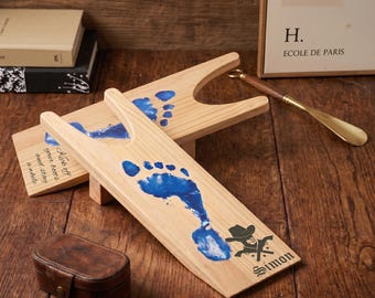 Hout cowboylaars, laarstrekker westerse stijl, ruitercadeau voor paardenliefhebber, rustieke modderige schoenkrik, decor boerderijhal