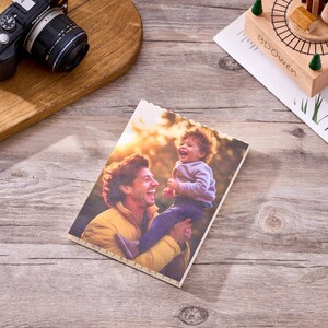 Personalized Photo Block made from Bricks, Personalized, WHITE, Building Block, Puzzle, Gift, Dad, Birthday, Anniversary, Fathers Day