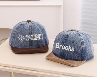 Kinderhut mit Stickerei, Kinderhut benutzerdefinierte, Kleinkindhut, Babyhut, Kinderhut, personalisierter Hut mit Namen, Geschenk für Kleinkind, Geschenk für Baby
