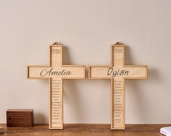 Cadeau de baptême | Croix de baptême | Croix personnalisée | Croix de baptême personnalisée | Cadeaux de baptême | Cadeau de baptême fille | Cadeau de baptême garçon