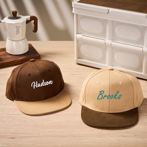 Cappello per bambini con ricamo, cappello per bambini personalizzato, cappello per ragazzi, cappello per ragazzi, cappello snapback per bambini, cappello personalizzato con nome, regalo per bambini, regalo per neonati