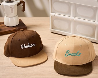 Czapka dziecięca z haftem, spersonalizowana czapka dziecięca, czapka chłopięca, czapka młodzieżowa, czapka dziecięca typu snapback, spersonalizowana czapka z imieniem, prezent dla dzieci, prezent dla dziecka