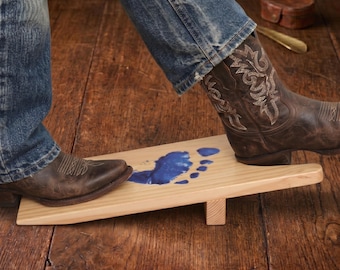 Zwaar uitgevoerde houten krik voor werklaarzen, handsfree schoenverwijderaar, backsaver laarstrekker voor senioren, laarzenhelper Muddy Welly