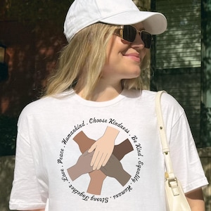 Unity Of Hands Shirt, Equality Shirt, Black Lives Matter,Peace Shirt,Human Rights Shirt, Activist Shirt, Be Kind Shirt,Social Justice Shirt