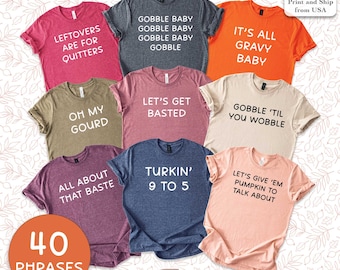 Family Thanksgiving Shirts, Thanksgiving Shirt, Funny Thanksgiving Party, Matching Thanksgiving T-Shirts, Friendsgiving Group Shirts, Kids