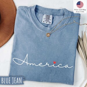 Comfort Colors® America Shirt, Fourth of July Tee, Patriotic T-shirt, America T-Shirt,4th of July Shirt America Tee,Usa Shirt,I love America