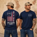 We The People Shirt, 250th Anniversary USA, 1776 To 2026 Tee, Patriotic Mens Top, Veteran Gift, 4th Of July Apparel, US Flag Back Print
