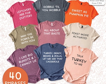 Family Thanksgiving Shirts, Thanksgiving Shirt, Funny Thanksgiving Party, Matching Thanksgiving T-Shirts, Friendsgiving Group Shirts, Kids