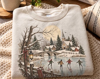 Retro Holiday Season Sweatshirt, Hot Cocoa Christmas Sweater, Cozy Winter Crewneck, Womens Xmas Shirt, Family Christmas Gift