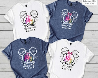 Custom Disneyworld Family Trip Shirt, Disney Family Vacation Shirt, Disney Custom Minnie & Mickey Shirt,Personalized Family Matching Shirt