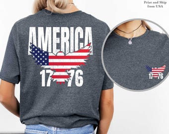 1776 T-Shirt, Vintage USA Flag Tee, We The People Shirt, Patriotic 4th of July Shirt, Memorial Day Gift, American History Tee