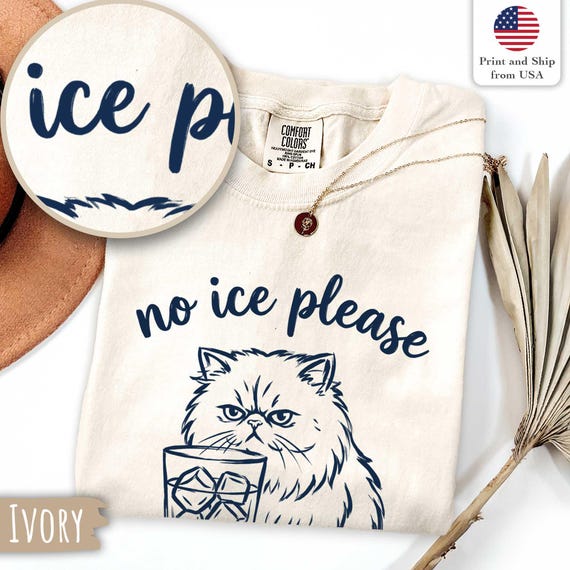 No Ice Shirt with Cat, Pro Immigration Shirt, Abolish ICE T-Shirt, Anti ICE Political Shirt, Social Justice Shirt, Fuck ICE, Feminist Shirt