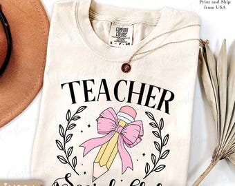 Comfort Colors® Teacher Social Club Shirt, Cute Teacher Shirt, Teaching Shirt, Teacher Appreciation Gift, Back to School Teacher Tee
