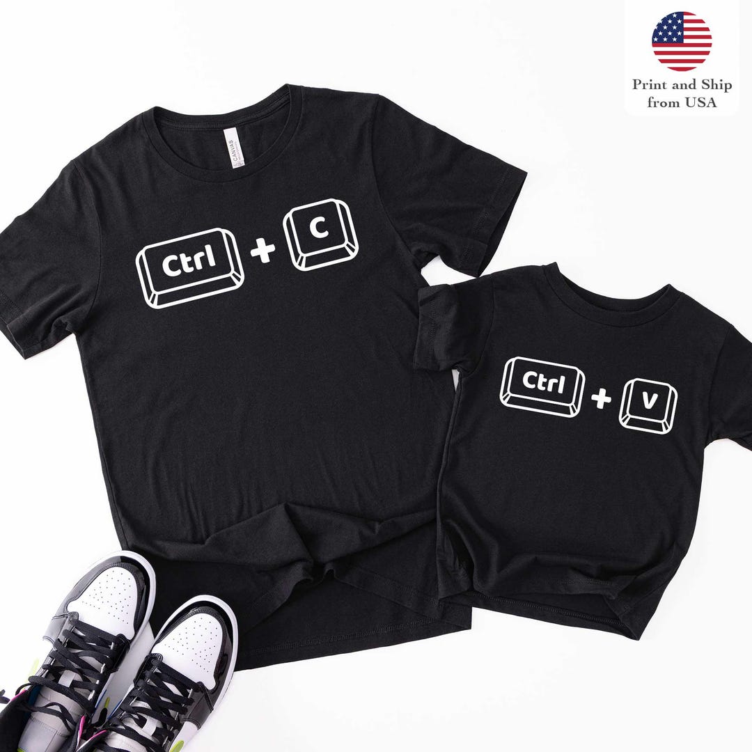 Copy Paste Shirt Set_father and Baby Matching Shirts _ Copy and Paste ...