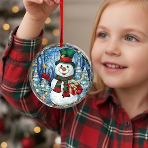 Personalized Christmas Ornament Decor,Owl Ornament,Snowman,Nutcracker,Christmas Tree Decor,Dog Ornament, Landscape, Lamb, Kids Gift Ornament