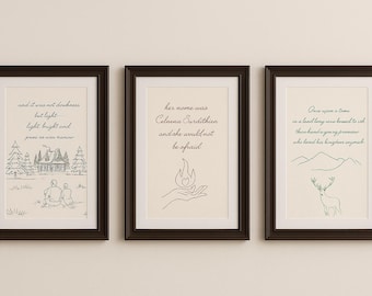 3 Throne of Glass prints - quotes from throne of glass