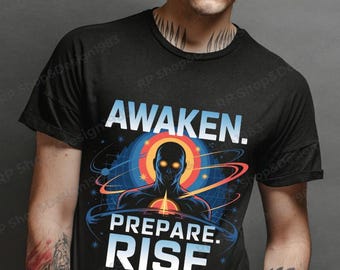 Awakened Mind T-Shirt | Spiritual Awareness Tee | Global Change Shirt | Consciousness Clothing | Digital Download PNG
