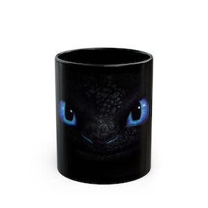 toothless how to train your dragon Black Mug (11oz, 15oz)