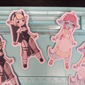 Cute Monster girls stickers - Snake OC, original character, Nun, chibi, anime, manga, friendship, lovers