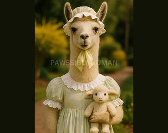 princess highway llama dress Llama V Neck Sleeveless Dress