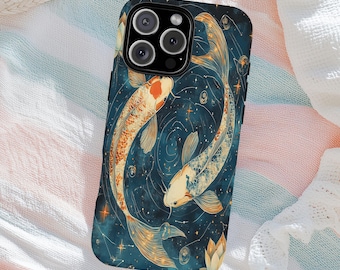Koi Fish Phone Case, Japanese Inspired, Tranquil Design