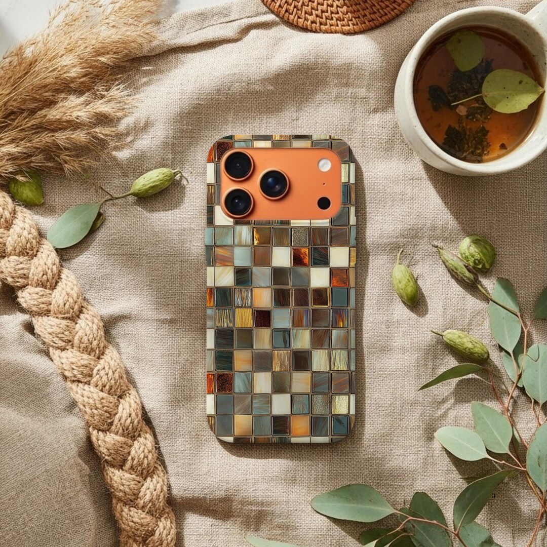 Boho Mosaic Tile iPhone Magsafe Case: Elegant Colorful Glass-tile ...