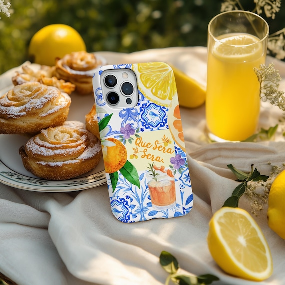 Italian Summer Phone Case: Amalfi Coast Design, Impact Resistant