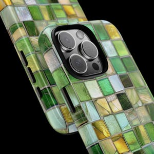 Boho Mosaic Tile iPhone Magsafe Case: Elegant Colorful Glass-Tile Design ,Tough Protective Cover for iPhone 17 /16 /15 /14 /13 /Pro /Pro Max image 10
